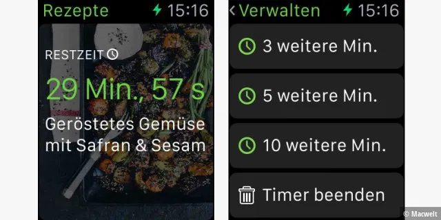 Apple Watch App: Green Kitchen