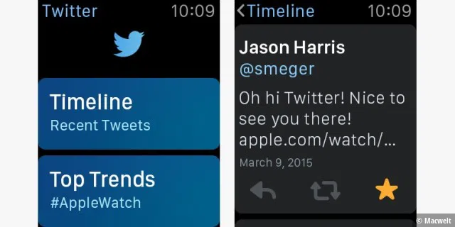 Apple Watch App: Twitter