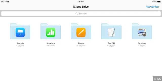 iCloud Drive als App