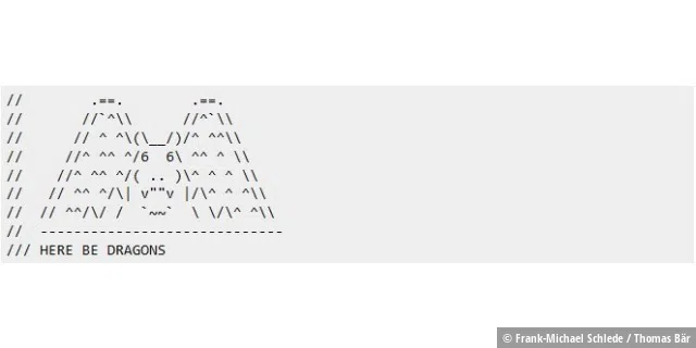 ASCII-Malerei - ein Relikt aus den 1980er Jahren.