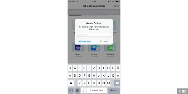Apple iOS 9 auf dem iPhone - App iCloud Drive