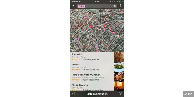 Apple iOS 9 auf dem iPhone - Karten