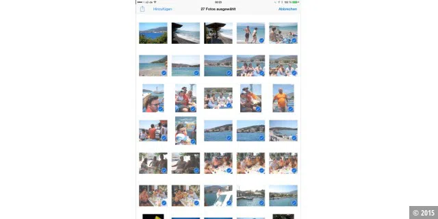 Andere Daten sichern: Fotos aus Alben in iCloud
