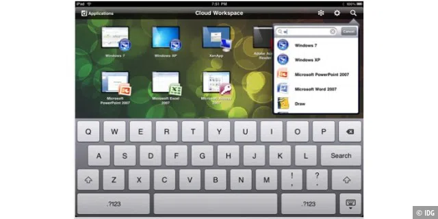 Citrix Receiver - Citrix-Zugang via iPad