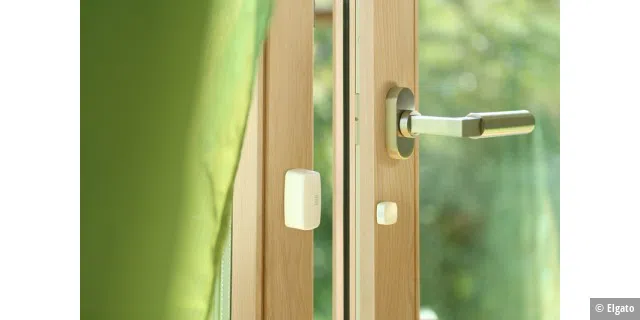 Die Sensoren von Eve Door & Window überwachen Fenster und Türen - ohne Kabel.