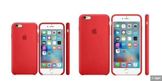 Das RED-Silikon Case für das iPhone 6S und 6S Plus.