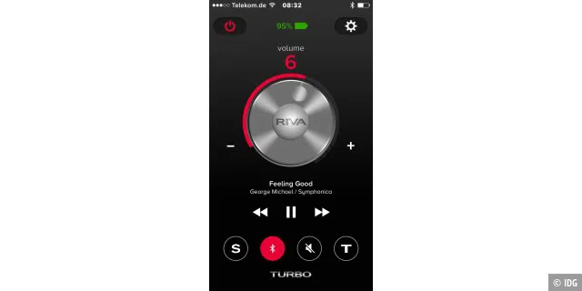 Mit der Smartphone-App hat man den Turbo X voll unter Kontrolle. Ob das die Anzeige des Akkustandes ist oder die Musiksteuerung. Sie ist aufgeräumt und zweckmäßig. So soll es sein.