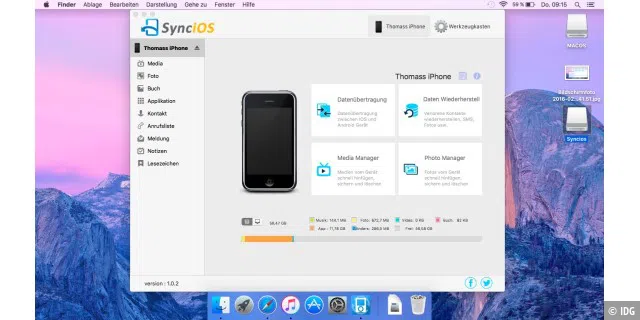 Mit SynciOS synchronisieren Sie Ihr Smartphone auch ohne iTunes auf PC und Mac.