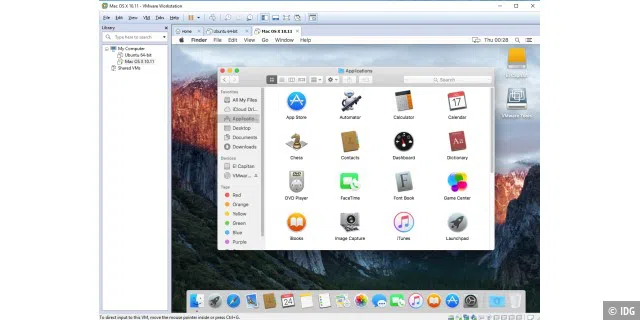 Mit etwas Konfigurationsarbeit lässt sich OS X als VM in VMware Player oder Workstation betreiben