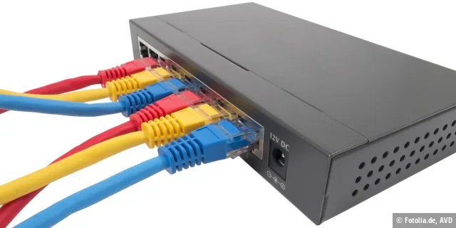 Mit einem Gigabit-Switch wie diesem Modell von Netgear können Sie aus einer Kabelverbindung viele machen