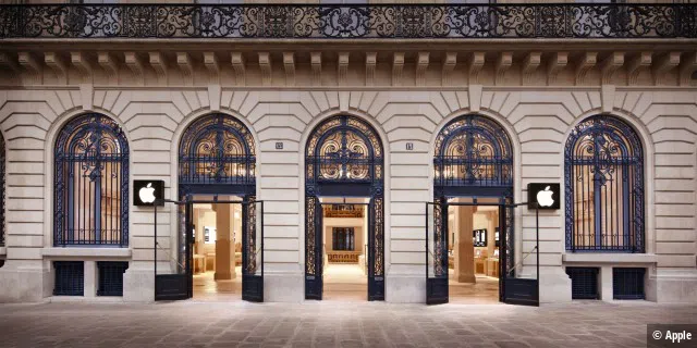 Ob da Vinci heute Apple-Kunde wäre? Der zweite Apple Store in Paris liegt in der Nähe der Oper.