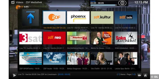 Die Mediacenter-Lösung Kodi besitzt Plugins für die Streams vieler namhafter Fensehsender, darunter auch ARD und ZDF, die die EM-Spiele ausstrahlen.