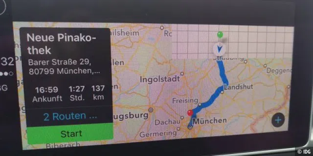 Navigation mit der Karten-App