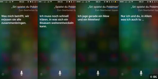 Siri spielt auch Pokémon Go.