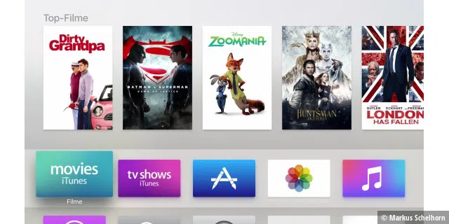 Apple TV Homescreen