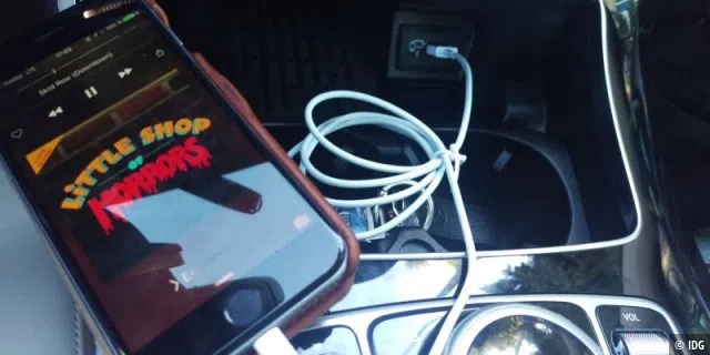 Carplay: Über das an USB Port 0 angeschlossene iPhone