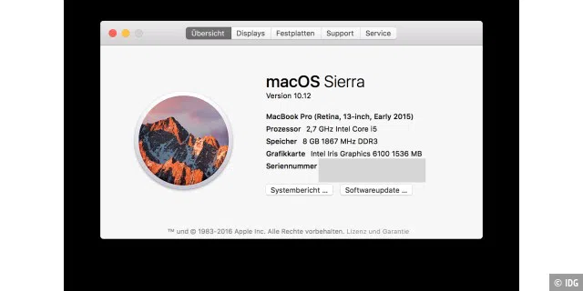 macOS Sierra ist nach El Capitan der neue Liebling der Apple-Nutzer, wenn man den einschlägigen Foren und Erfahrungsberichten traut. Selbst auf älteren Macs aus dem Jahre 2010 läuft Sierra flüssig, wenn auch mit abgespeckten Funktionsumfang.
