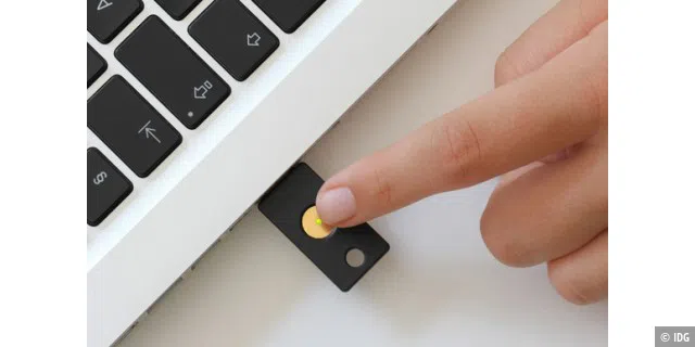 Spezielle Hardware-Geräte wie der USB-Stick Yubikey können einen Mac bequem sperren und entsperren.