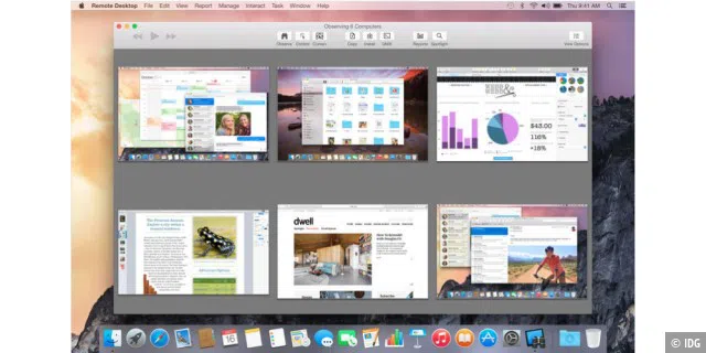 Apple Remote Desktop bietet einzigartige Verwaltungsfunktionen.