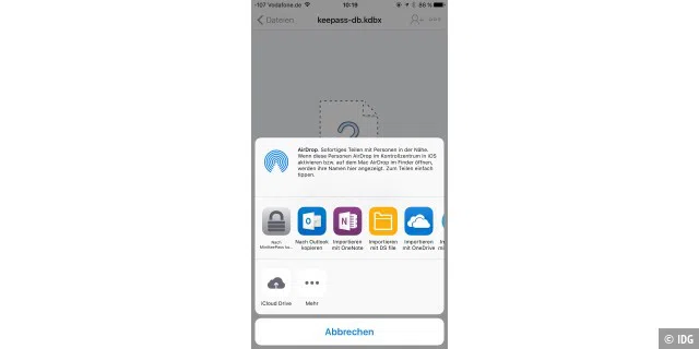 KeePass lässt sich auch auf iPhones und iPads nutzen, sogar mit den gleichen Daten