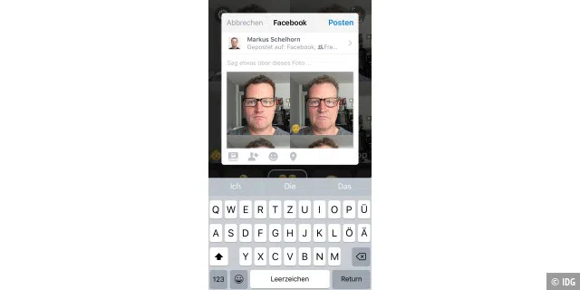 Mit FaceApp kann man beeindruckende Gesichts-Simmulationen erstellen und auf Instagram oder Facebook teilen sowie als Bild exportieren.
