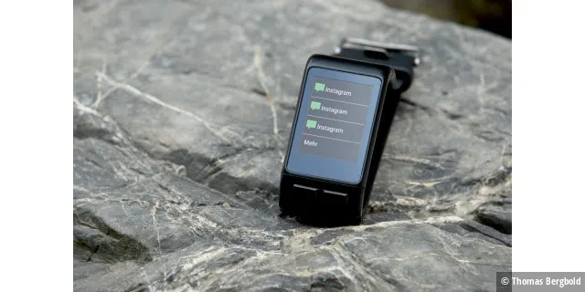Eine andere Smartwatch-Anzeige sind die eingegangenen Meldungen auf dem Smartphone.