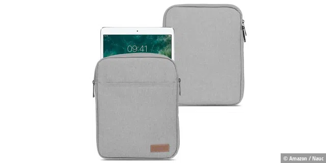 Schlicht und günstig: iPad Pro-Reißverschlusstasche von NAUC.