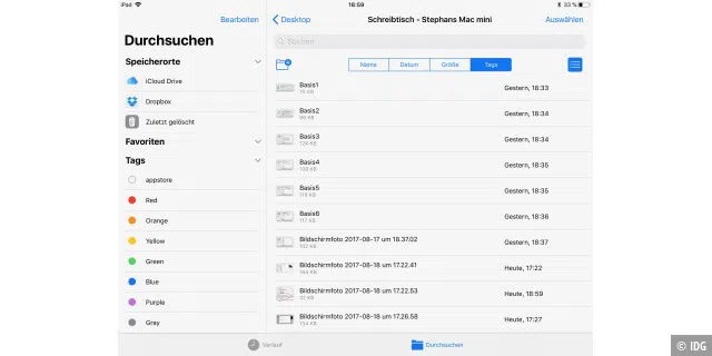 Die neue iOS-11-App vereinfacht die Verwaltung von Dateien.