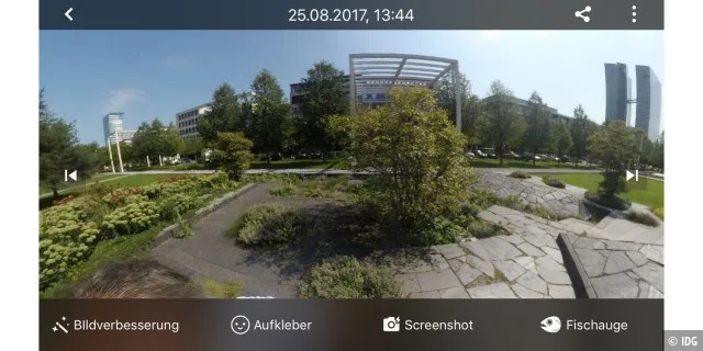360-Grad-Video in der App der Insta360 One