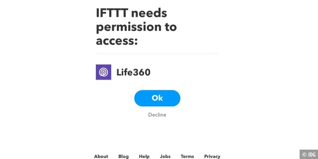Auch nur mit IFTTT lösbar: Mehrere Familienmitglieder steuern den Alarm