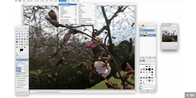 Die Bildbearbeitung Gimp ist manch kommerzieller Software überlegen.