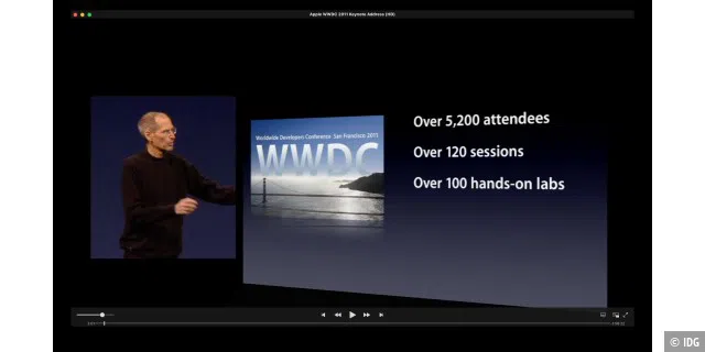 2011: Steve Jobs' letzte WWDC bringt iOS 5, OS X 10.7 Lion und iCloud.