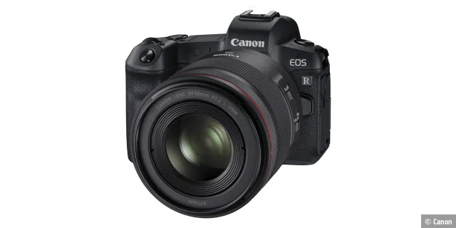 Nikon und Canon stellen endlich Vollformat-Systemkameras vor, hier im Bild die Canon EOS-R.