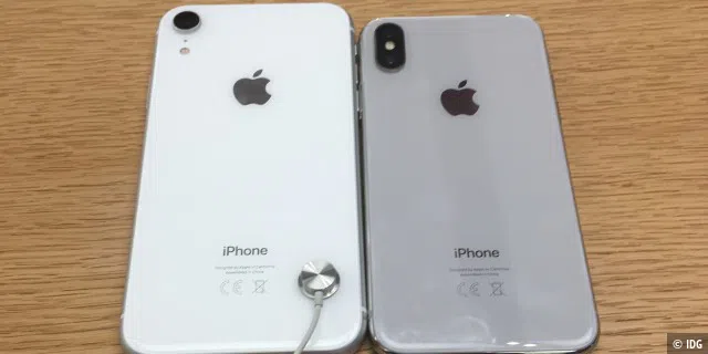iPhone XR im Vergleich zum iPhone X.