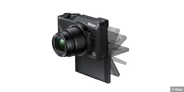 Das Display der Nikon Coolpix A100 lässt sich neigen