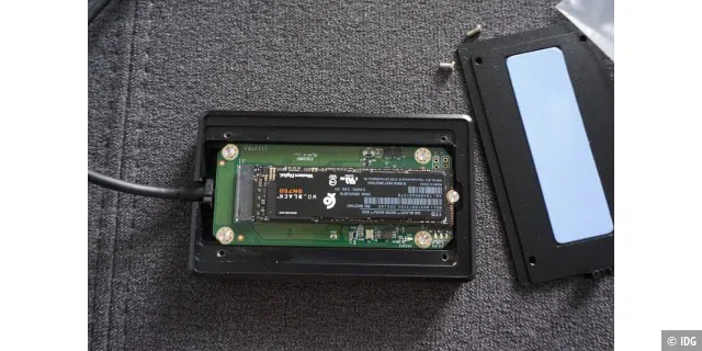 Als SSD verbauten wir eine WD Black SN750 mit einem TB Speicher.