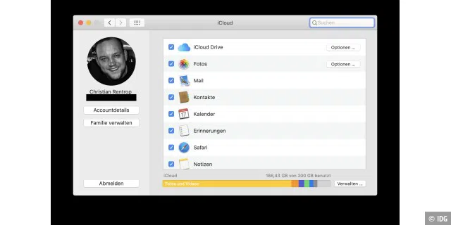 Der Mac wird jetzt mit der iCloud synchronisiert.