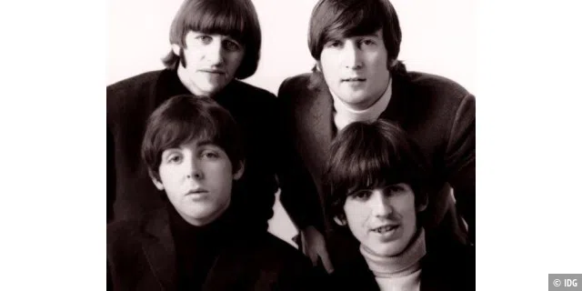 Die vier Pilzköpfe. Mittlerweile sind aller Solowerke im iTunes Store erhältlich, der Beatles-Katalog fehlt aber weiterhin.