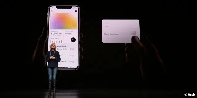 Käufe, die mit der physischen Apple Card getätigt werden, führen zu einer Rückzahlung in Höhe von 1 Prozent.