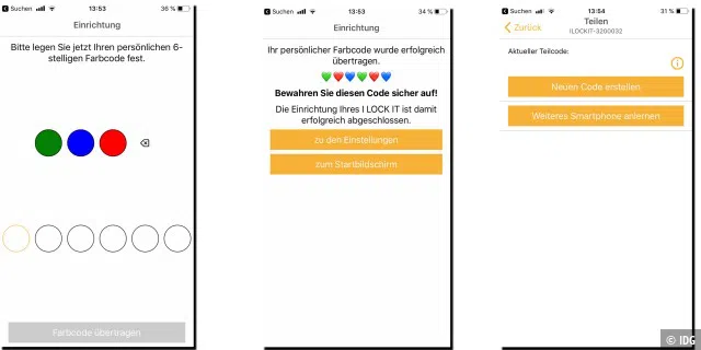 Jetzt neu: Farbcode in der App vergeben, mit anderen teilen.