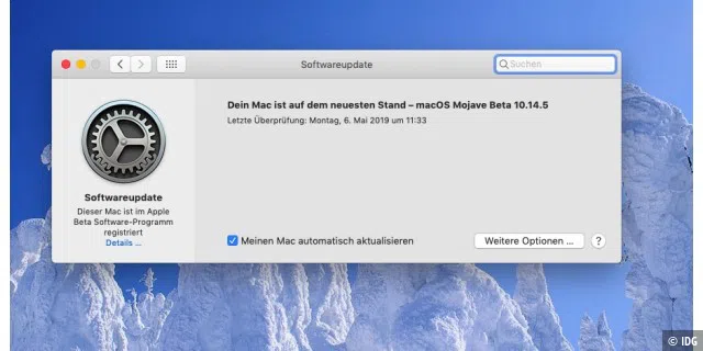 Automatische Installation von Updates in macOS