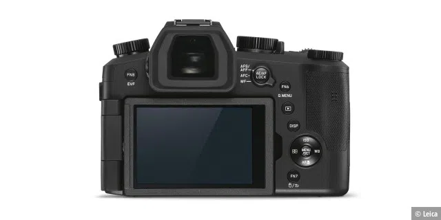 Das 3 Zoll große OLED-Touch-Display der Leica V-Lux 5 lässt sich ausklappen und drehen.