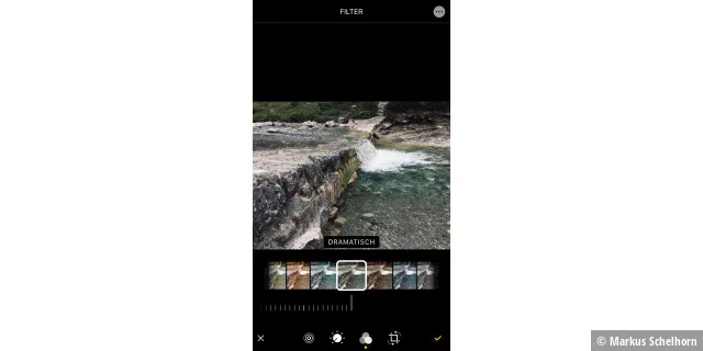 Aus neun Bildlooks können Sie wählen. Diese lassen sich zudem direkt für die Aufnahme in der Kamera-App festlegen.