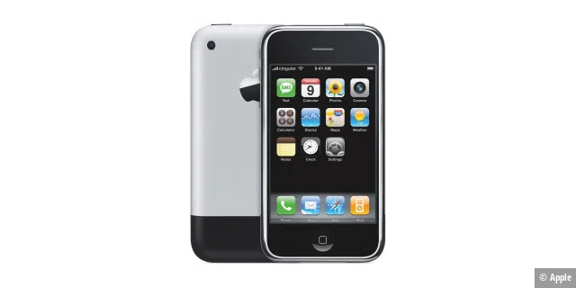 Das erste iPhone wurde 2007 von Steve Jobs vorgestellt.