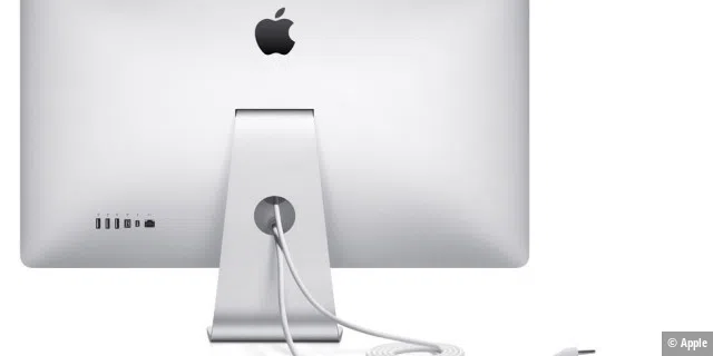 Die Rückseite des Apple Thunderbolt Display.