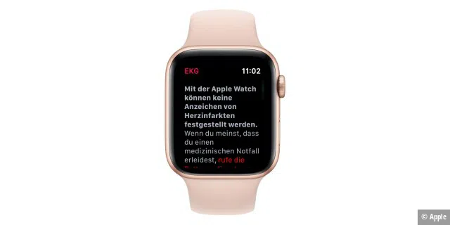 Direkt vor einem Herzinfarkt zu warnen, traut sich die Apple Watch nicht zu. Aber sie gibt wertvolle Hinweise.