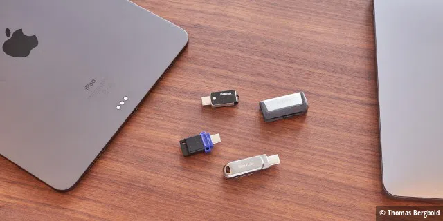 Die preiswerten USB-C Sticks sind nicht nur für den Mac erste Wahl, sondern auch am neuen iPad Pro sehr praktisch.