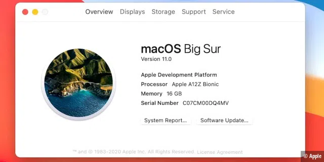 Ein kurzer Bildausschnitt während des Streams verrät: MacOS Big Sur ist MacOS 11.