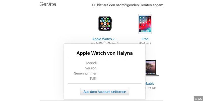 Apple Watch: Seriennummer und IMEI herausfinden - Macwelt