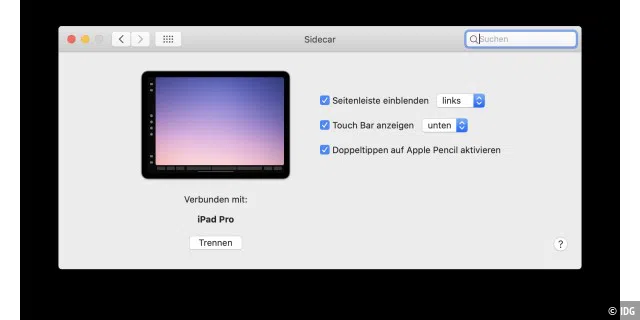 Sidecar funktioniert ab iPadOS 13 und macOS 10.15 Catalina – aber nur mit den genannten Mac und iPads.
